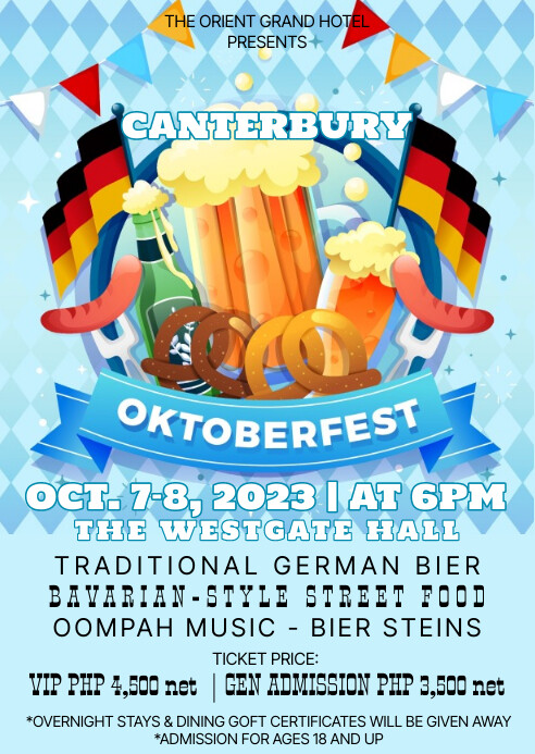 OKTOBERFEST | Hotel Club Bar Event Flyer A6 template